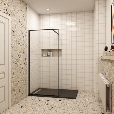 90x200cm klare Ducshtrennwand Duschwand Walk in Dusche 8mm NANO Glas ESG Glaswand