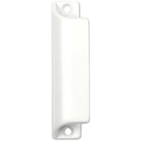 90x20mm de porte de balcon pour balcon et terrasse Poignée de tirage pour balcon Poignée de balcon à tirer résistante aux intempéries Vis en aluminium blanc