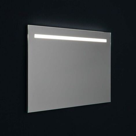 90X60 HINTERLEUCHTETER SPIEGEL MIT LED-BAND AN DER OBERSEITE