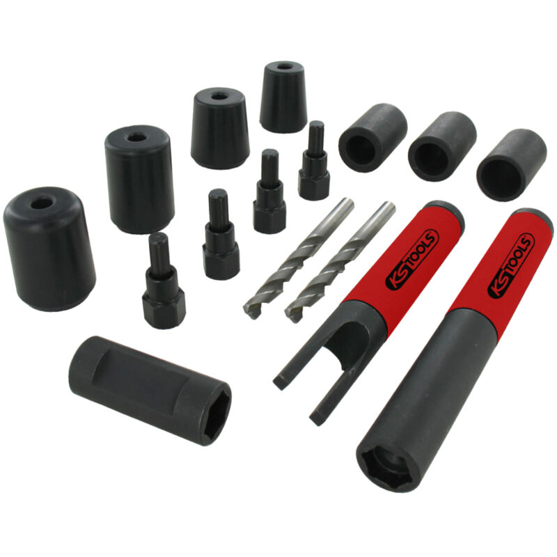 Kstools - ks Tools - Coffret d'extraction pour écrous anti-vol, 16 pièces - 913.1484