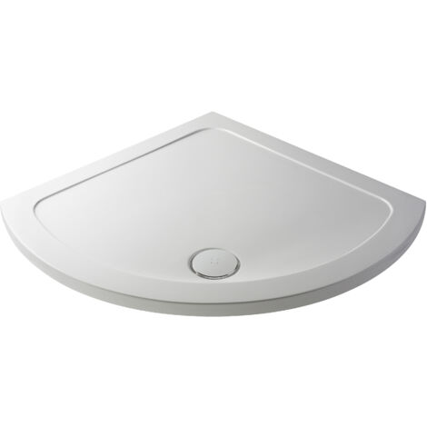 914mm Premium Single Entry Shower Tray - White