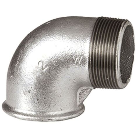 92 - Curca a gomito 90° MF 1"1/2 in ghisa zincata 09225007 - -  EURACCORDI - -