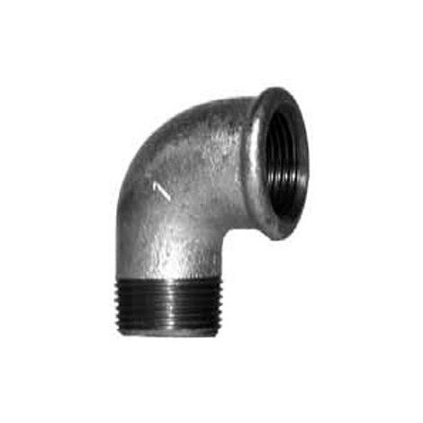 92 - Curca a gomito 90° MF 4" in ghisa zincata 0922500C - -  EURACCORDI - -