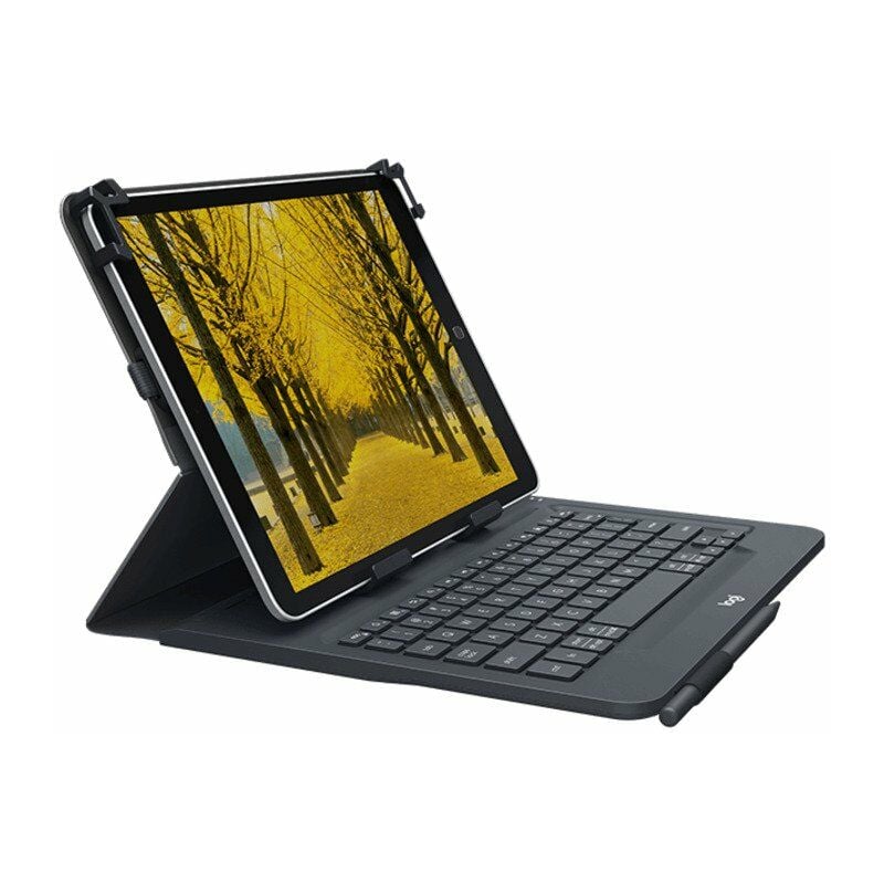 Logitech Universal Folio with integrated keyboard for 9-10 inch tablets Nero Bluetooth QWERTY