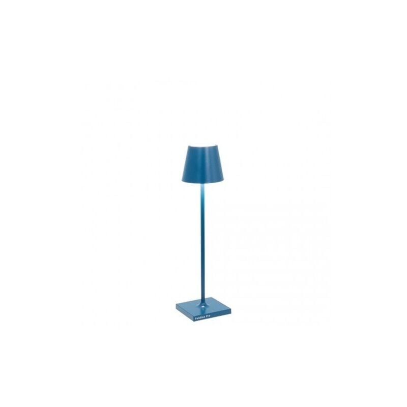 Perenz - Lampe de table led Poldina Pro Micro Blu Capri, rechargeable et dimmable