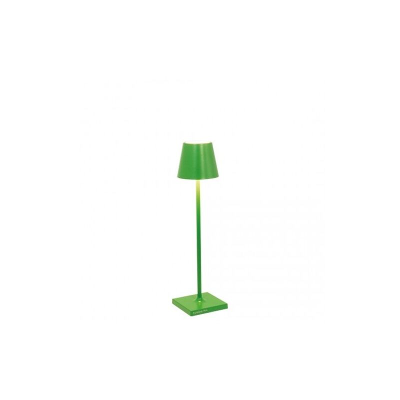 Perenz - Lampe de table led Poldina Pro Micro Vert Pomme, rechargeable et dimmable