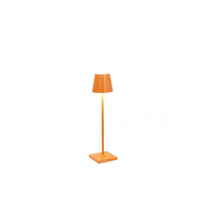 Lampe de table led Poldina Pro Micro Orange, rechargeable et dimmable