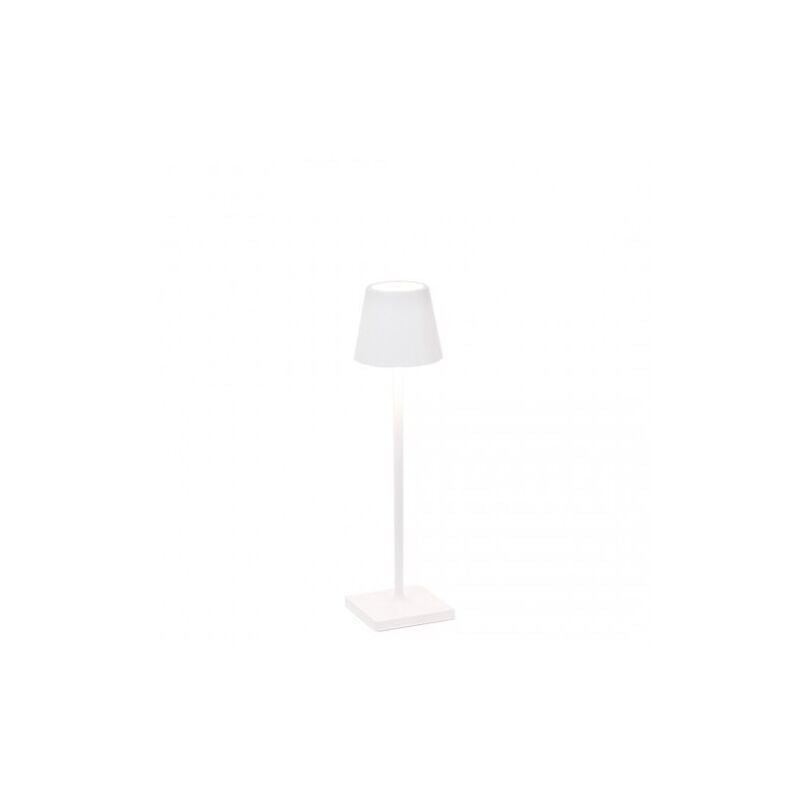 Lampe de table led rechargeable et dimmable Poldina Pro Micro Blanc