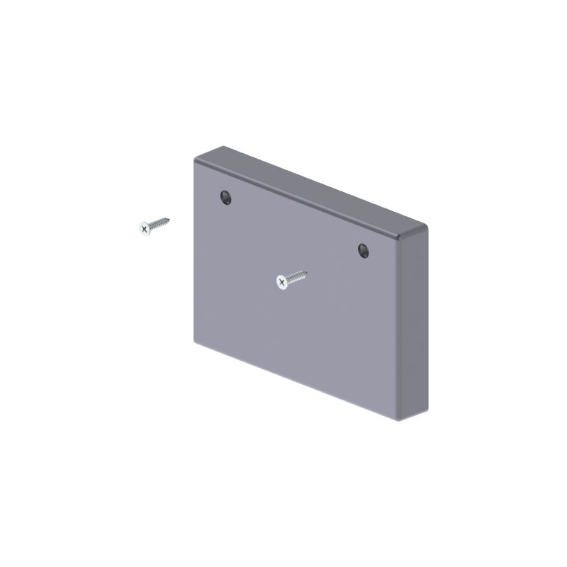 

93 Tapa final color aluminio 70x100 U24X 93381-03 - Unex