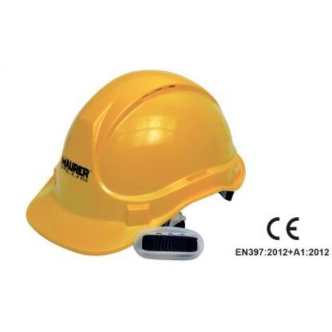 93768 MAURER ELMETTO PROTETTIVO REGOLABILE IN ABS GIALLO SENAPE MOD. TOP
