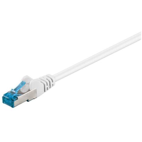 93823 Câble/Cordon réseau Goobay RJ45 Catégorie 6A SSTP (S/FTP) Droit 5m (Blanc)