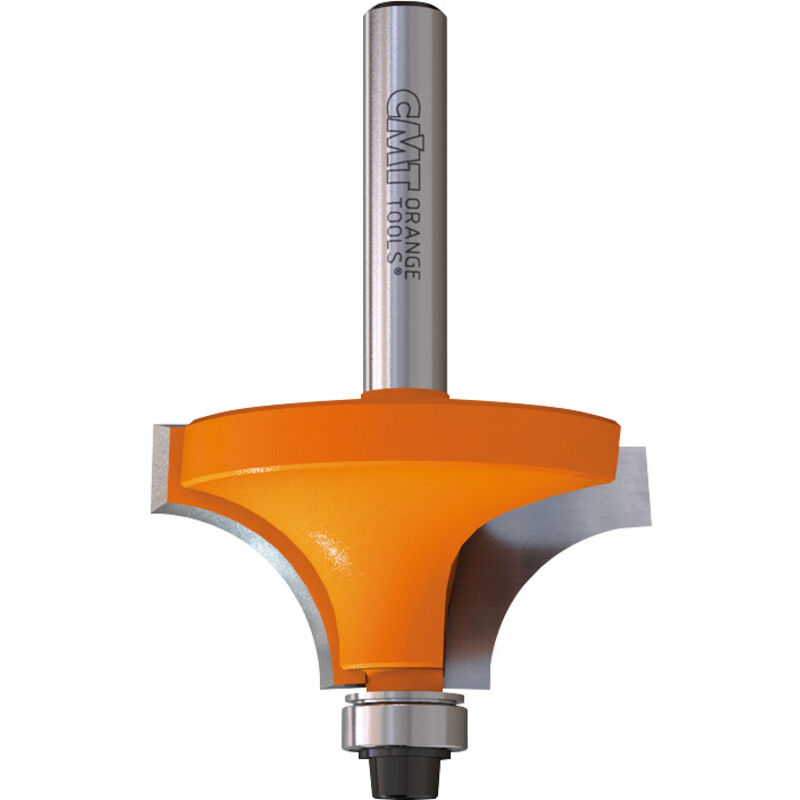 CMT - Fraise carbure 1/4 de rond 6,35mm guidage - Queue 8mm