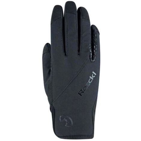 9,5 cm, Noir: Gants d'équitation pour adultes WALK modèle
