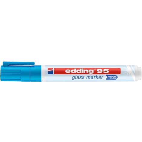 95 marcador de vidrio azul claro
