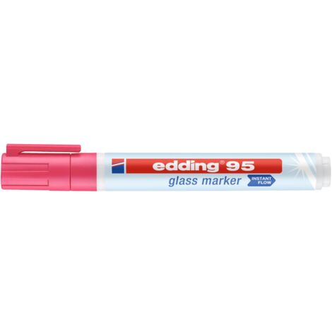 95 marcador de vidrio rosa