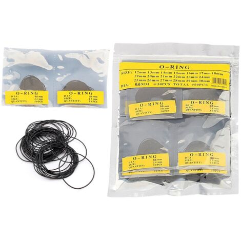 950 pièces joints toriques pour montre, étanchéité fond de boîtier, kit réparation montre (0.6mm)