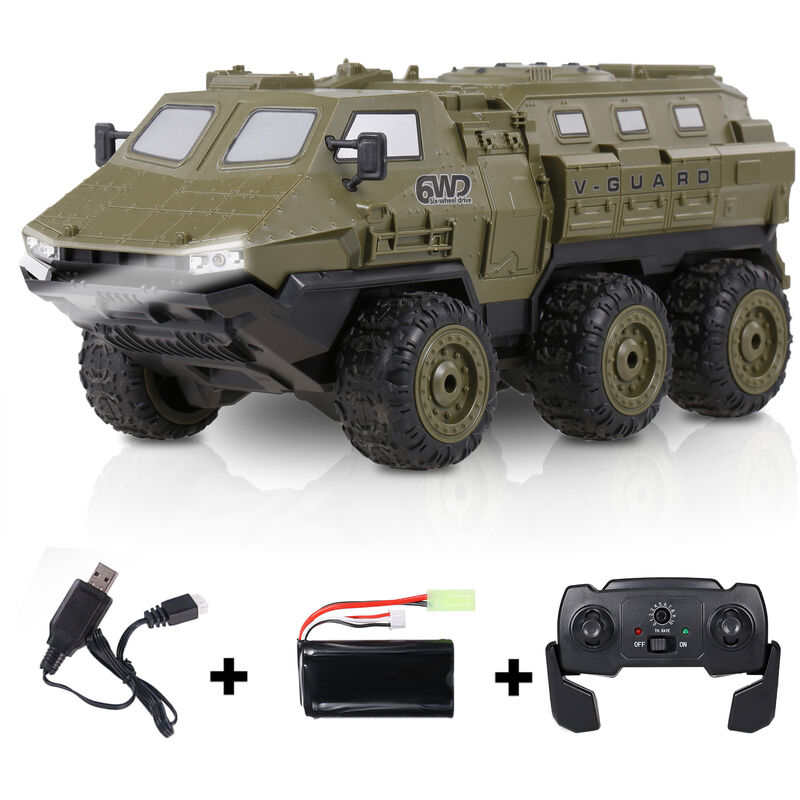 

9510E RC Military Truck 1:16 6WD 2.4GHz Army Truck High Speed ​​30KM / H RC Car RTR Coche Regalo para adultos Ninos Ninos,Verde