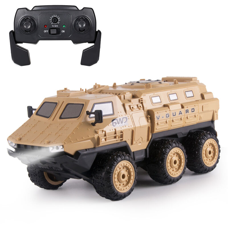 

9510E RC Military Truck 1:16 6WD 2.4GHz Army Truck High Speed 30KM / H RC Car RTR Coche Regalo para adultos Ninos Ninos, Amarillo