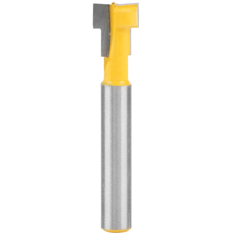 9,52 mm (3/8") T-Nutfräser für Befestigungslöcher, 1/4" Schaft, Holzbearbeitungswerkzeug für die Holzmontage