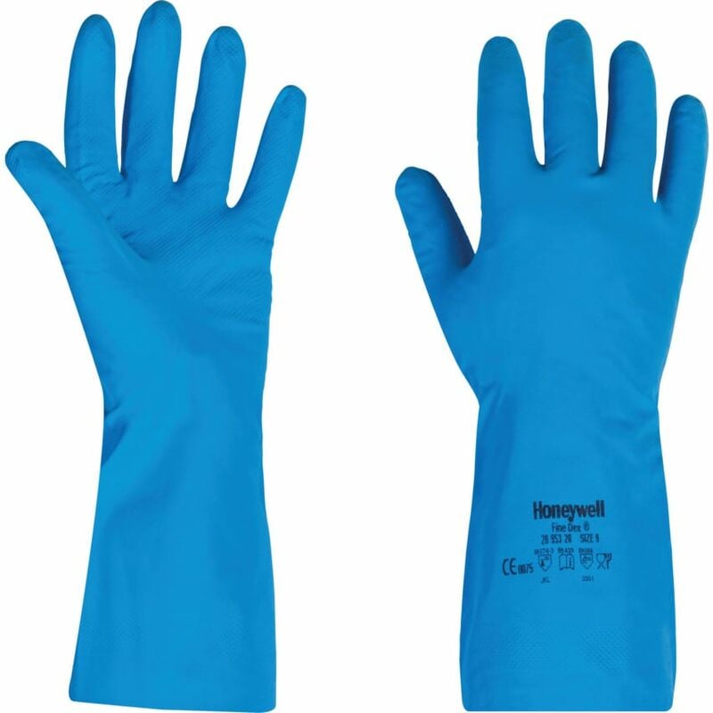 953-20 Finedex Nitrasoft Blue Gloves - Size 10 - Honeywell