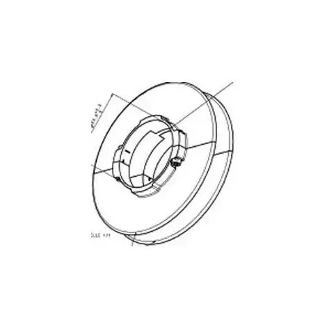 9540600 - Polea Para Rodillo Ø70/160 Somfy