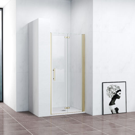 95x195cm 180°Falttür NANO Glas Drehtür Duschabtrennung Duschkabine