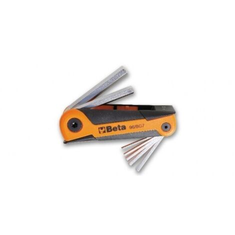 96/BG7 Serie chiavi brugola esagonali Beta Tools PIEGHEVOLI kit chiave esagonale acciaio