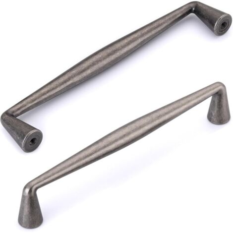 96-mm-Küchenschrankgriff, 6-teiliges Set antiker silberner Küchenschrankgriffe, Vintage-Möbelgriff, Küchenschubladengriffe