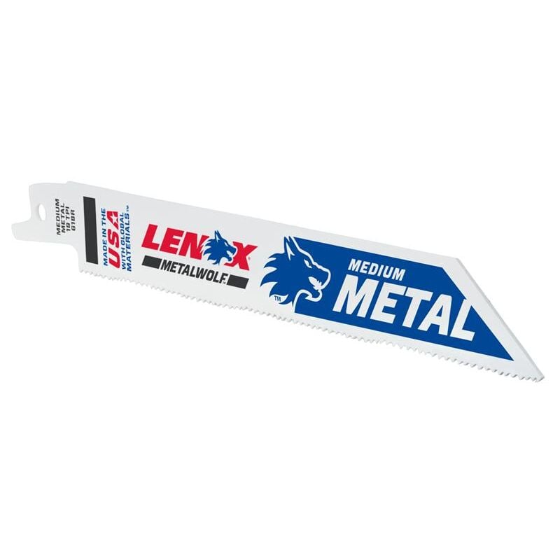 MetalWolf Wave Edge Reciprocating Saw Blade 152x 19 x 0.9mm 10 tpi Pack 25 - Lenox