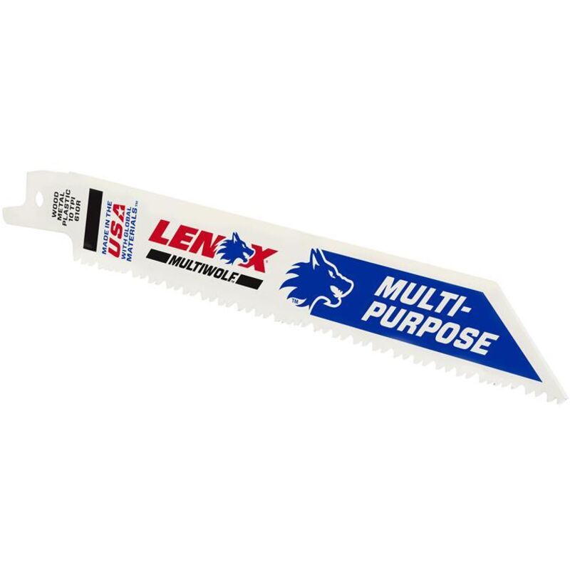 Lenox - MultiWolf Wave Edge Reciprocating Saw Blade 152x 19 x 0.9mm 10 tpi Pack 25