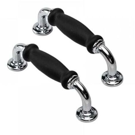 96mm Hole Spacing, 2 Pieces, Black Vintage Door Knobs, Cupboard Door Handles, Cabinet Drawer Pulls, Furniture Doors for Kitchen Cupboards, Pull Knobs, Wardrobe