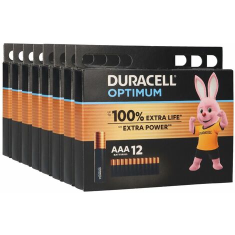 96x Duracell MN2400 AAA Micro Batterie Optimum (8x 12er Blister)