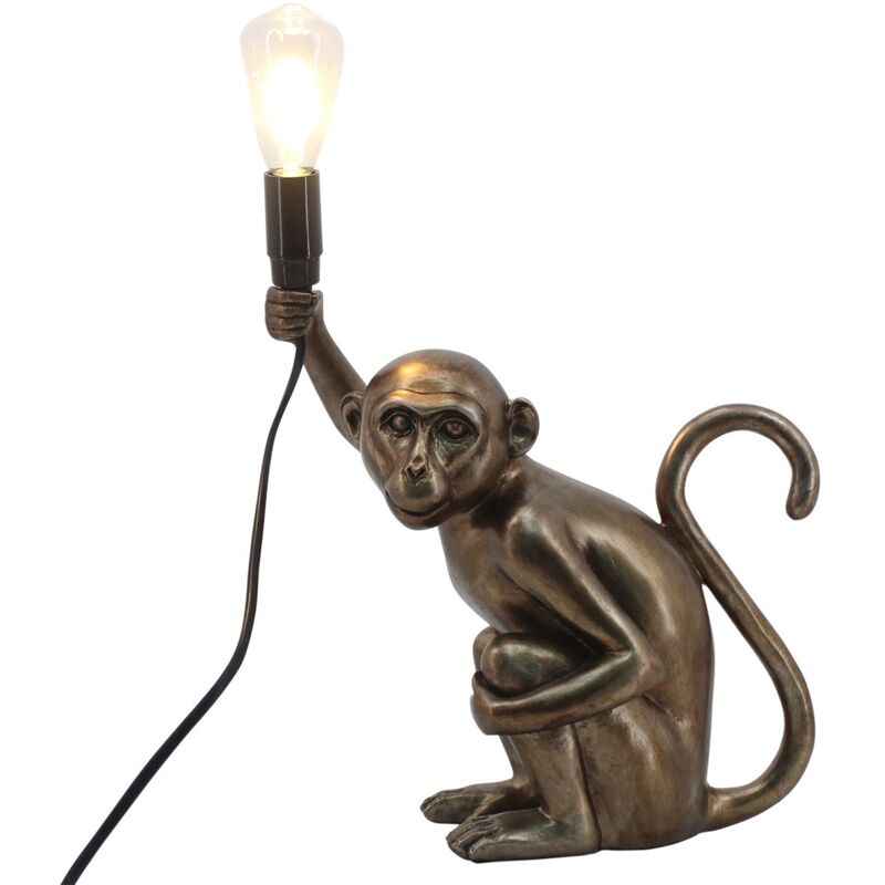 Image of Mobili per lampade a piedi Lampade a forma di scimmia 16x27x31cm 27415 - grey - Signes Grimalt