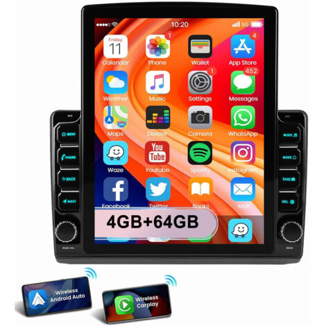 9,7" Pour Opel Vivaro A Renault Trafic 2001-2009 Carplay Android 15 Autoradio FM BT GPS 2+64G
