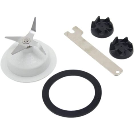 9704230 Mixergelenk mit Schraubenschlüsselsatz und 9704291 4-Klingen-Mixerklinge mit Gummidichtung, Teilenummer WP9704230VP, WP9704230, 9704267 9706716, kompatibel mit KitchenAid MUMU
