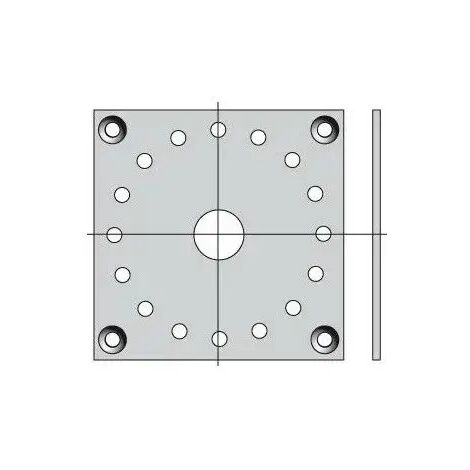 9706034 - Plaque 100x100mm Pour Csi Somfy