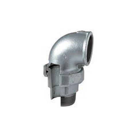 98 - Bocchettone curvo MF 1"1/2 conico in ghisa zincata 09805007 - -  EURACCORDI - -