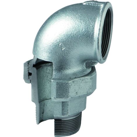 98 - Bocchettone curvo MF 2"1/2 conico in ghisa zincata 09805009 - -  EURACCORDI - -
