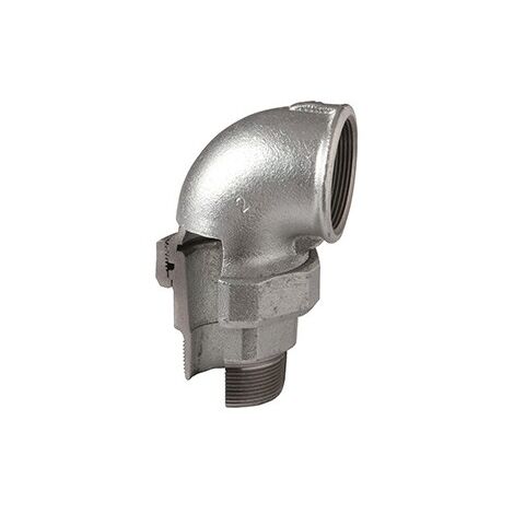 98 - Bocchettone curvo MF 3" conico in ghisa zincata 0980500A - -  EURACCORDI - -