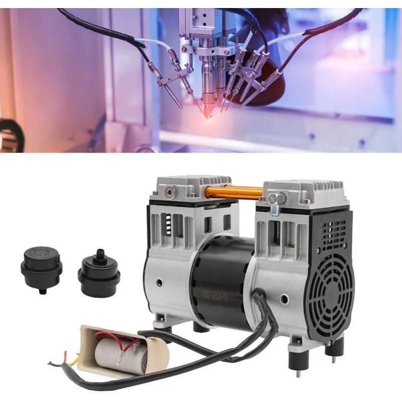 Senderpick - 980W Compresseur de chuchotement Moteur sans huile Compresseur d'air 90L/min