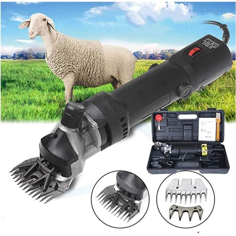 980W Tondeuse Electrique Professionnelle pour Mouton Animaux Mouton Laine Chèvre … (Noir)