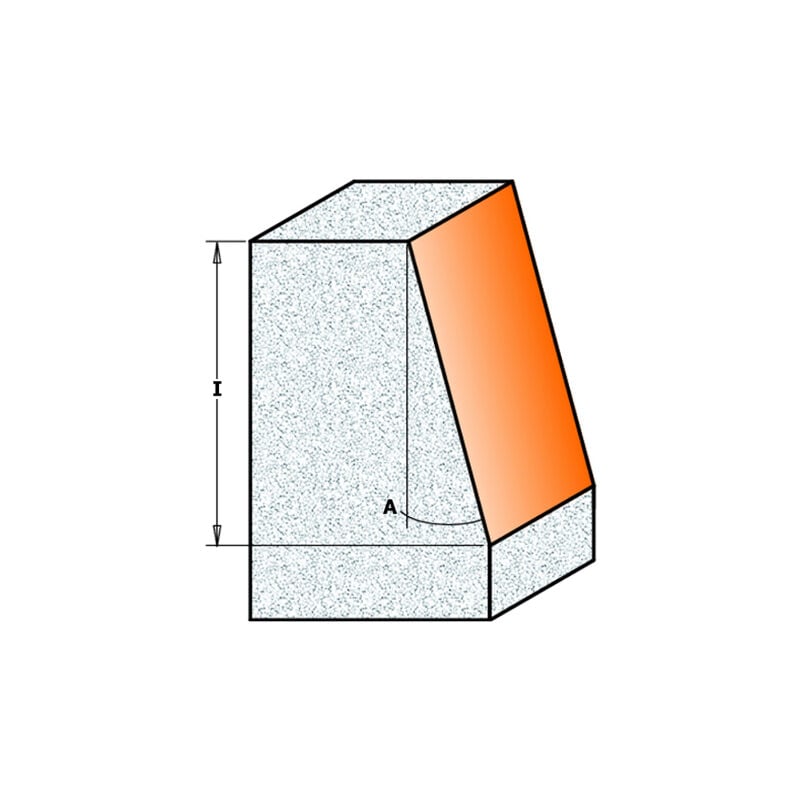 CMT - 981.521.11 fraise à chanfreiner hw S=12 D=9,5/23X25,4