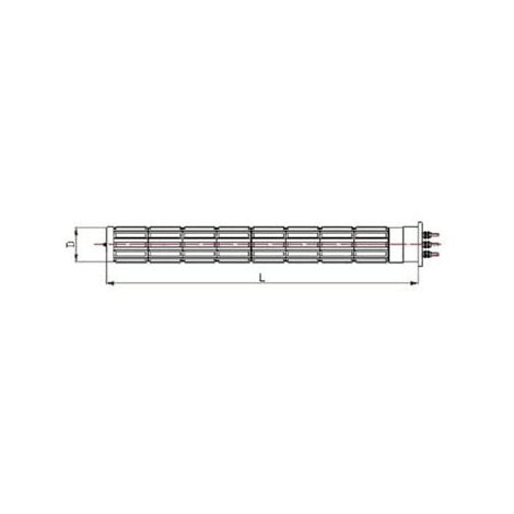 98X0022. RESISTANCE chauffe-eau STEATITE 3000 W DIA 52 LG 440