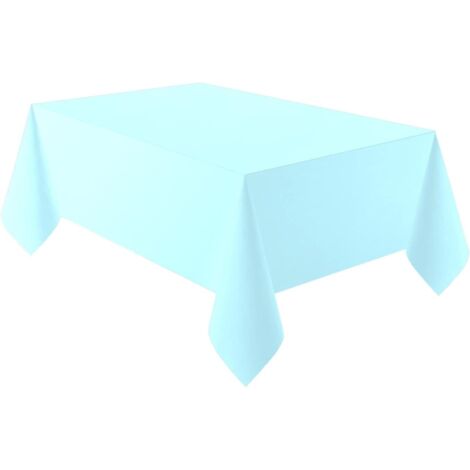 9915404-218 Umweltfreundliche, recycelbare Papiertischdecke, Himmelblau, 2,74 m