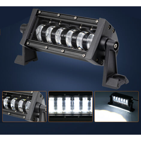 9D 27 СМ Led Bar Лед Бар Hi/Lo Къси Дълги Водоустойчив Удароустойчив 12V 24V 3840 LМ 48W С Лупи Off-Road Лед Бар За Джип
