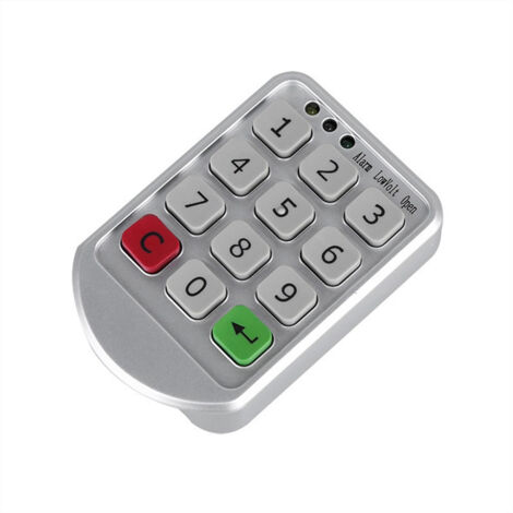 9D Smart Digital Elektronisches Passwort Digitales Schranktürschloss 1 Stück (Silber)