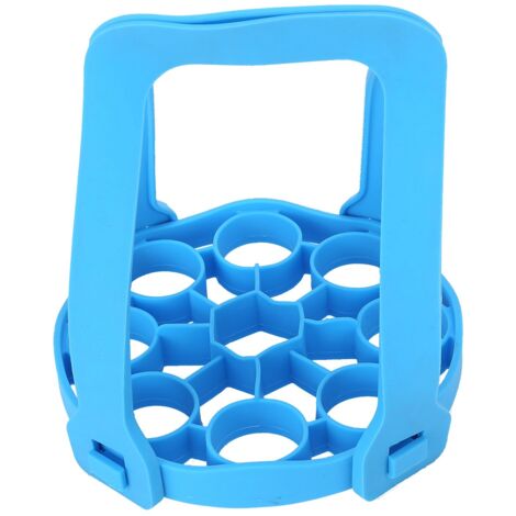 9Hole Silicone Egg Steamer Rack AntiScalding Pressure Cooker Sling Heat Insulation Pad(Blue )