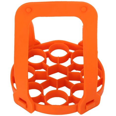9Hole Silicone Egg Steamer Rack AntiScalding Pressure Cooker Sling Heat Insulation Pad(Orange )