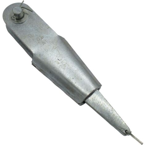 9MM-11MM Zinc Plated Rope Socket With Wedge And Pin - Termination Wire Jaw