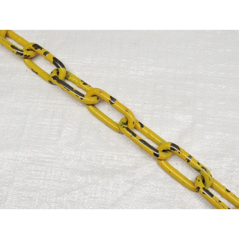 Securefix Direct - 9MM Grade 80 Yellow Painted Long Link Chain - 10200KG Fishing Trawling Lashing
